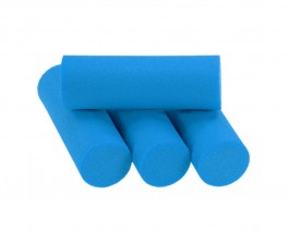 Foam Popper Cylinders, Blue, 14 mm
